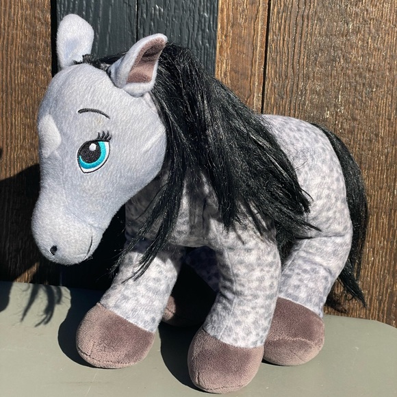 Build-A-Bear•Horse & Hearts Club Grey Speckled Appaloosa Pony Stuffed Plush - Picture 3 of 6